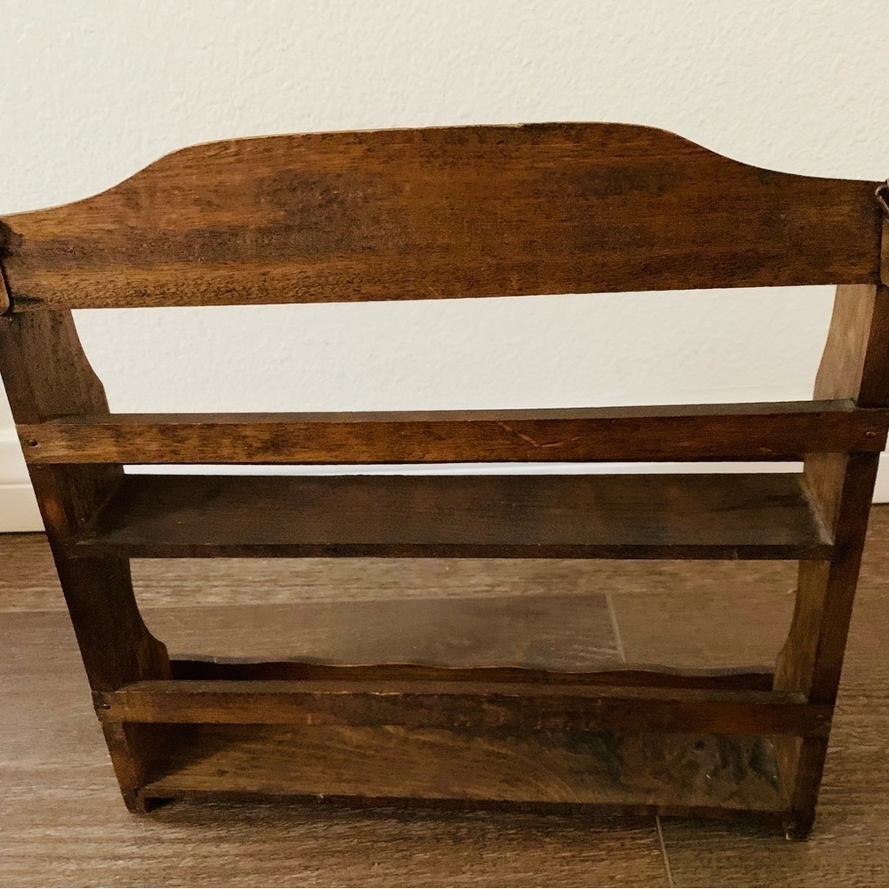 Wall wooden shelf with metal eagle - Picture 11 of 12